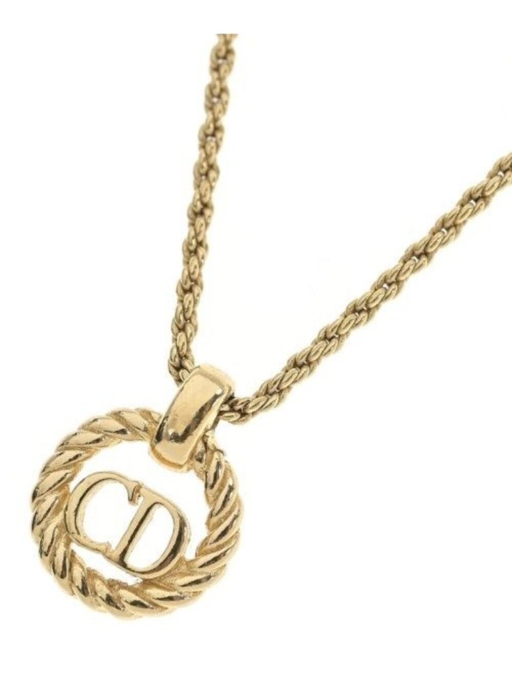 Dior Necklace Vintage Gold